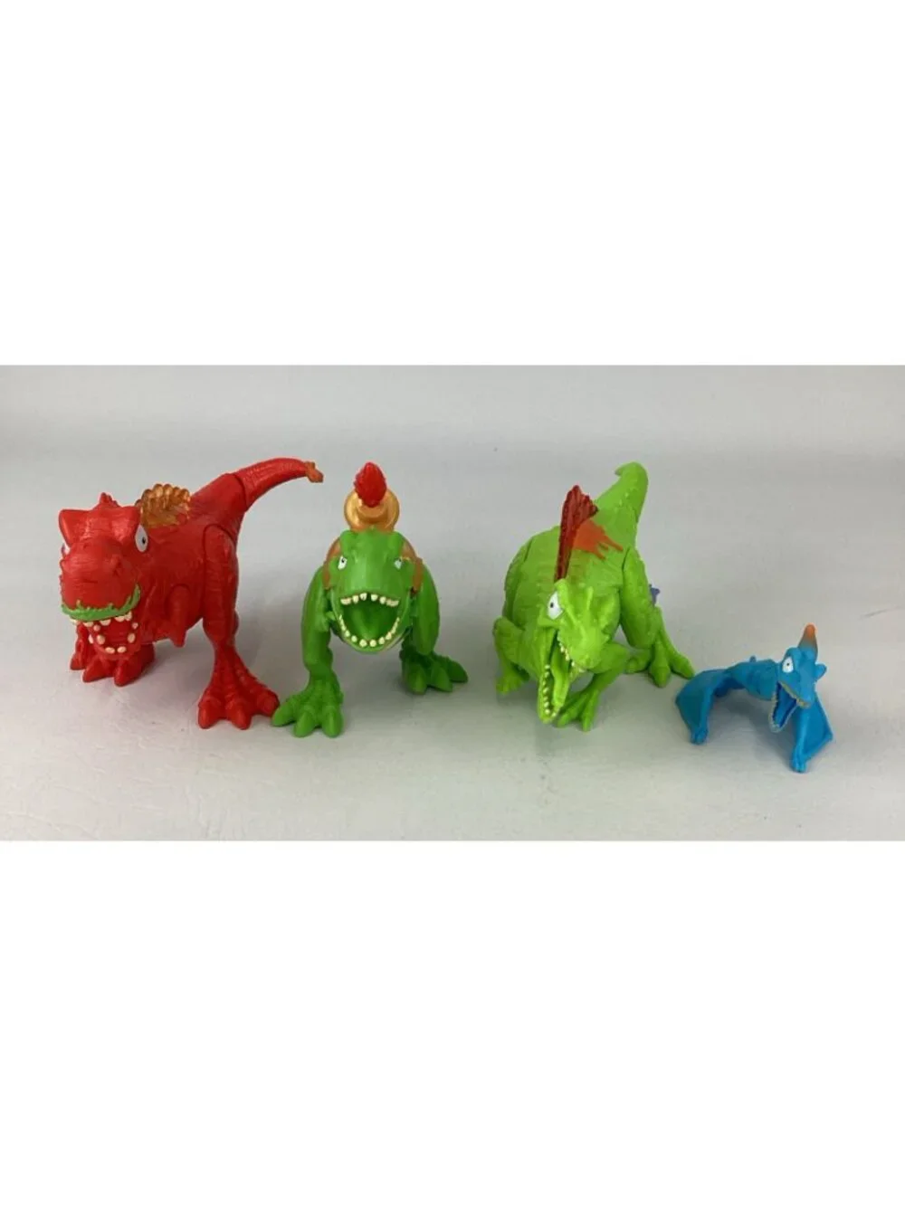 Zuru Smashers Mega Light Up Dinosaur Figure Bundle Lot Launcher Pterodactyl Tour